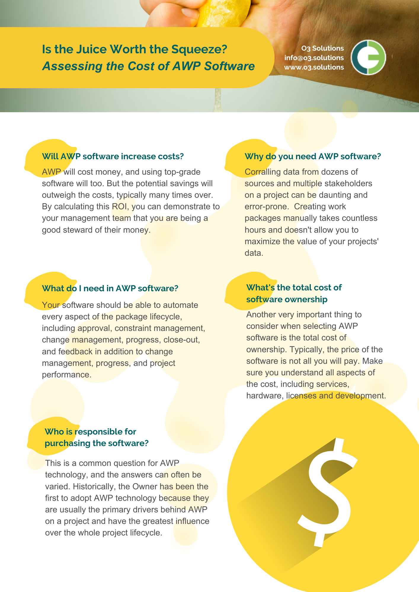 Is the Juice Worth the Squeeze O3 Solutions